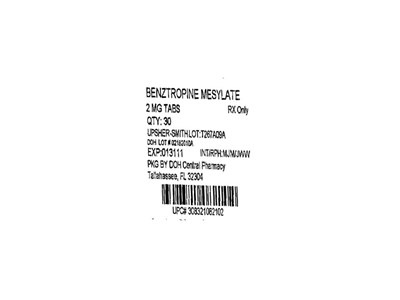 Label Image For 2mg (Benztropine 2mg(upsher Smith))